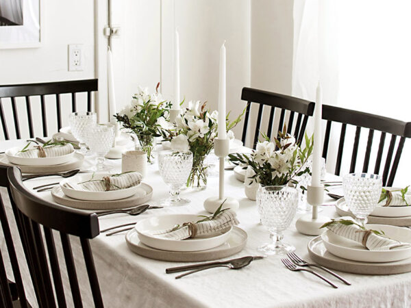 tavola delle feste stile scandinavo