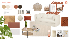 moodboard tavola arredi