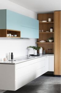 cucina con vani a giorno