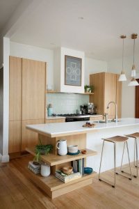 cucina con vani a giorno