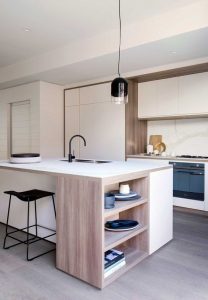 cucina con vani a giorno