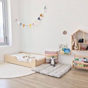 cameretta bimbo lettino montessoriano