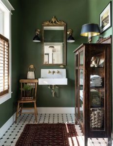 arredamento classico verde foresta
