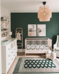 cameretta bimbo color verde bosco